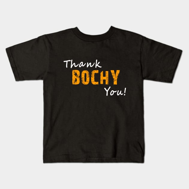 thank you bochy Kids T-Shirt by joyTrends